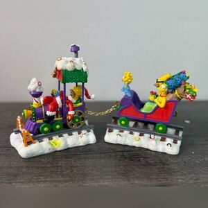 VTG The Simpsons Christmas Express Train Set 2003 Sculptures Limited Edition
